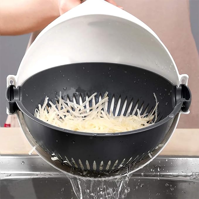 7 in 1 Vegetable Cutter With Drain Basket - Trend Oye.