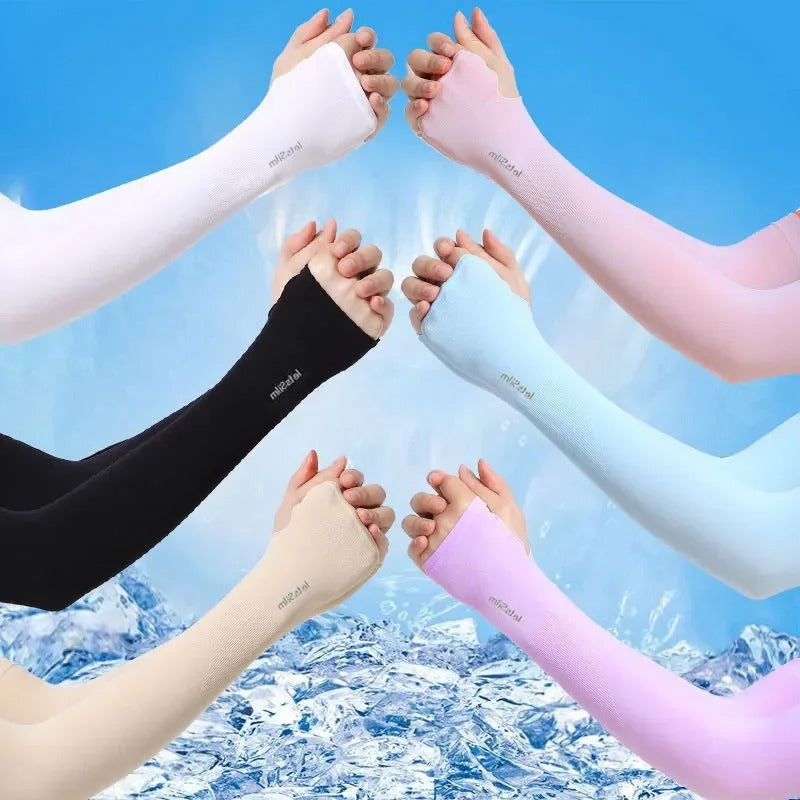 1 Pair of Ice Silk Sleeves for Both Men and Women