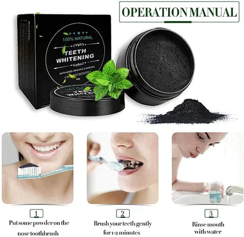  Charcoal Teeth Whitening Powder