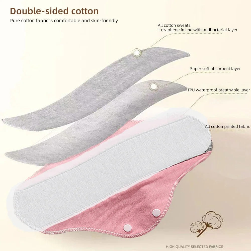 Reusable Organic Cotton Cloth Pads 🍃