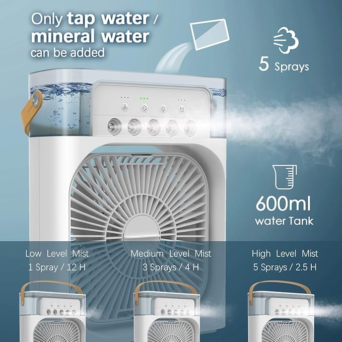 2-in-1 Personal Air Cooler &amp; Humidifier!