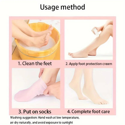 2 Pack Silicone Gel Socks