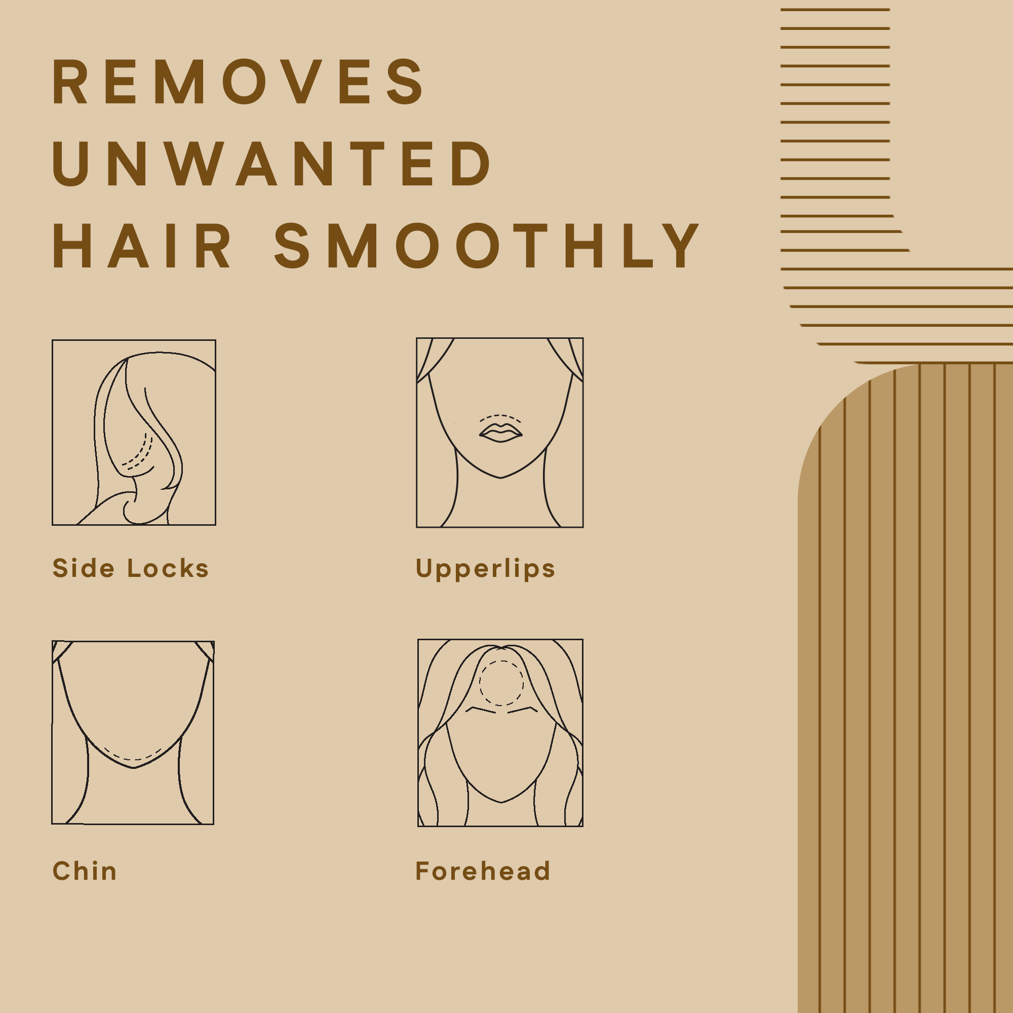 Face Trimmer | Painless Facial Hair Removal Tool With 3D Cutting Technology