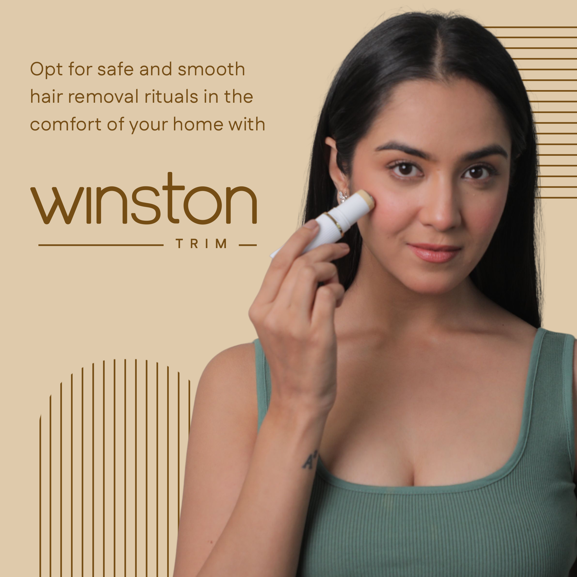 Face Trimmer | Painless Facial Hair Removal Tool With 3D Cutting Technology