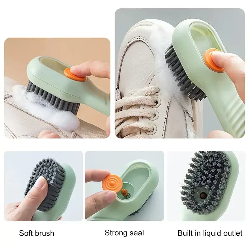 All Purpose Cleaning Brush with soap dispenser