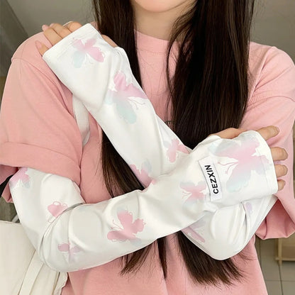 1 Pair of Ice Silk Sleeves for Both Man and Women
